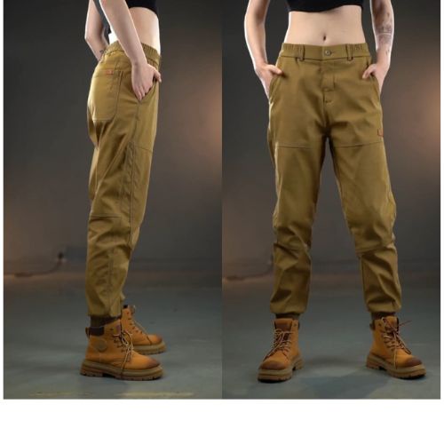 Quần Jogger kaki nam JKK678- Quần dài nam bo gấu cạp chun , lưng thun khoá kéo