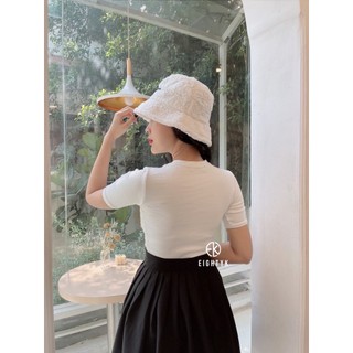 Áo Thun Croptop Tay Ngắn Trơn EIGHTYK