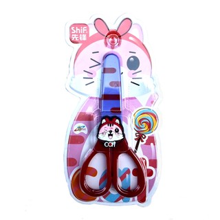 Kéo cắt giấy thủ công Dễ Thương cho học sinh có nắp đậy an toàn.