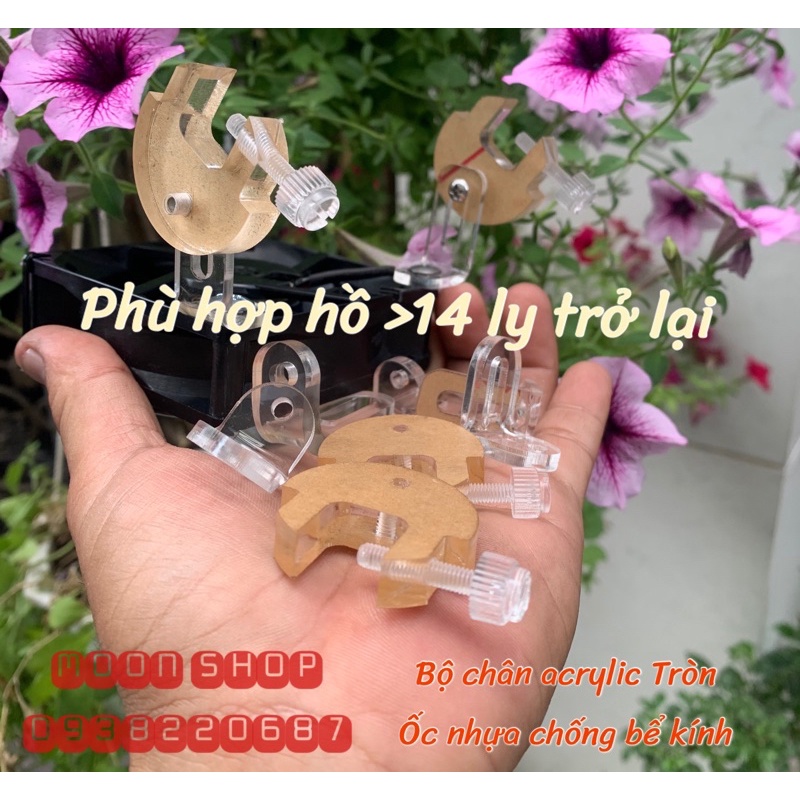 Combo bộ chân mica và ốc vít gắn quạt thuỷ sinh,quạt tản nhiệt,quạt làm mát hồ