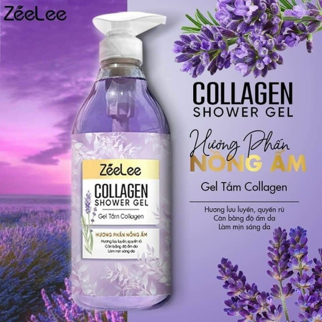 Gel Tắm ZEELEE 232K Collagen Hương phấn Hoa OẢI HƯƠNG