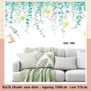 Decal dán tường Tán hoa A20- Decal dán tường Hàn Quốc