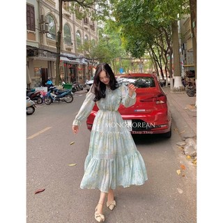 váy voan hoa cao cấp
