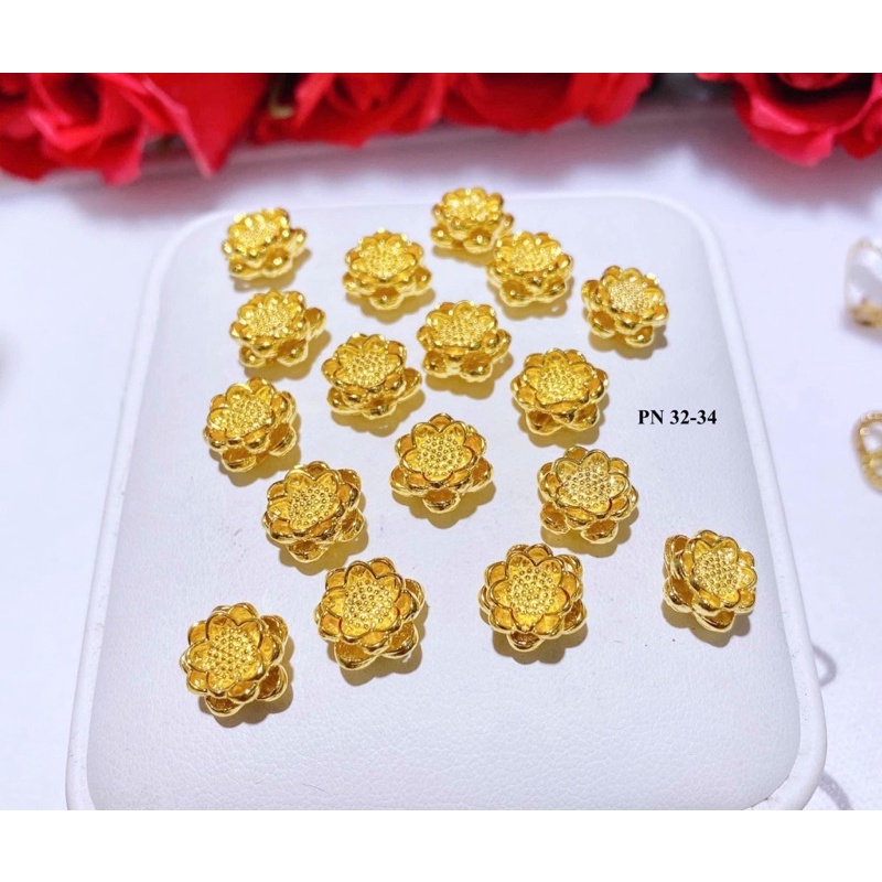 charm sen vàng tây10k chuẩn dùng xuyên mix vòng 10li