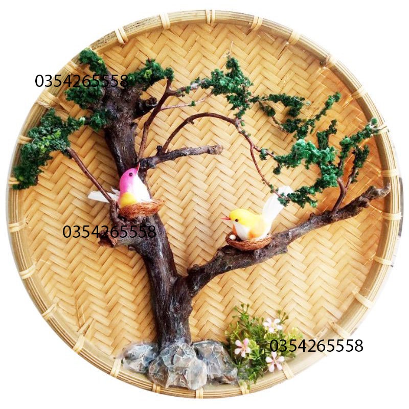 Mẹt tre hun khói- trang trí đồ ăn,chụp hình