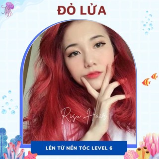 Thuốc Nhuộm Tóc Màu Đỏ Lửa, Không Tẩy - Risu Hair.