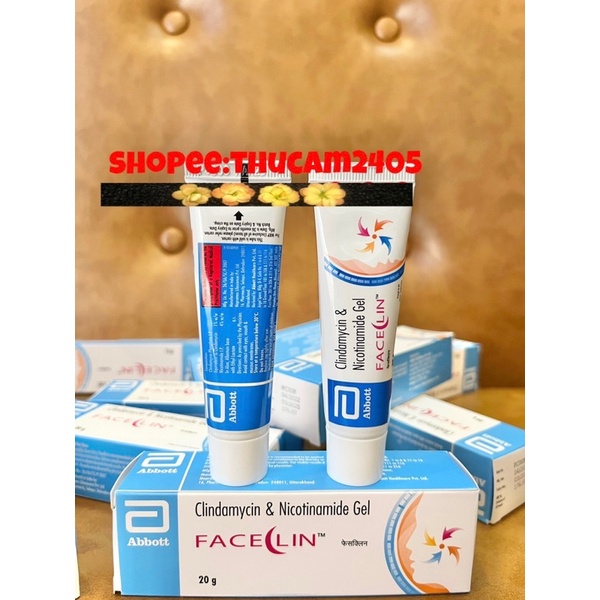 Gel giảm mụn FACELIN Clindamycin & Nicotinamide