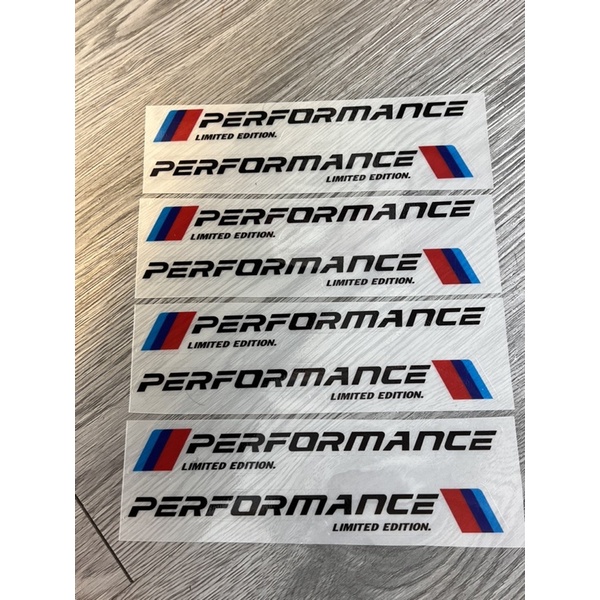 Tem decal logo sticker chữ Performance siêu trong dán trang trí các xe sáng màu