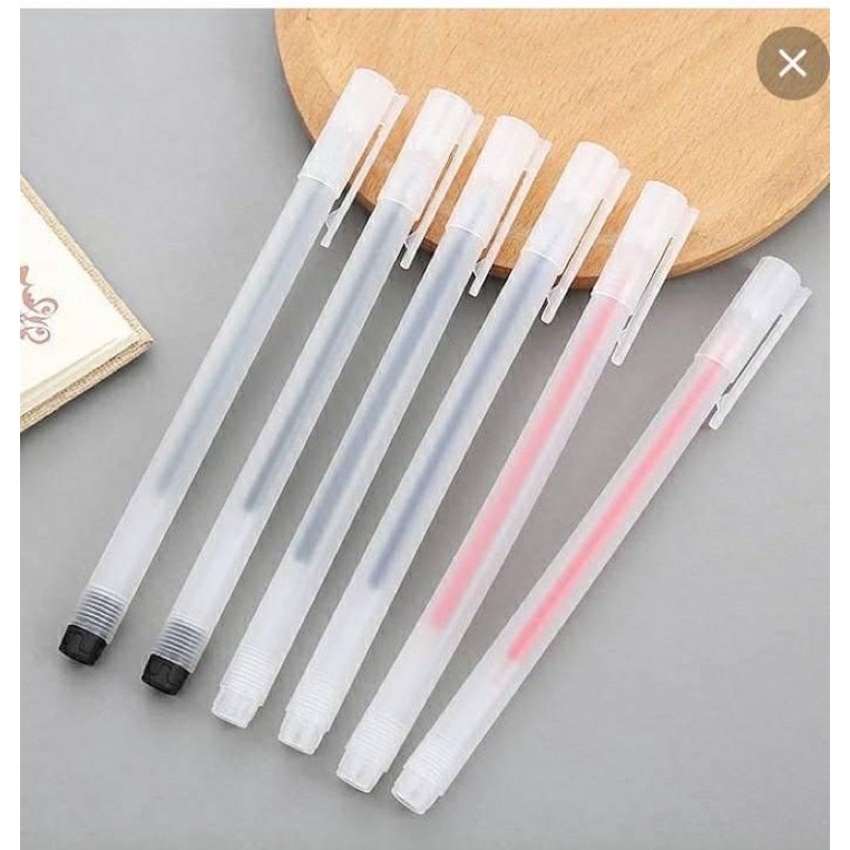 Bút Gel Mực Nước Ngòi 0.5mm Vỏ Trong Suốt - Hàng Loại 1