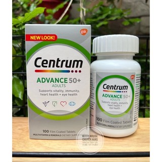 CENTRUM ADVANCE 50+ FOR ADULTS LỌ 100 VIÊN CHÍNH HÃNG