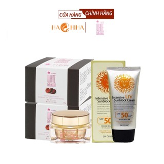 [COMBO 2 KEM NÁM + 1 KEM CHỐNG NẮNG] Kem Xóa Nám White Shinno Nhật Bản Và 1 Kem Chống Nắng 3W Clinic