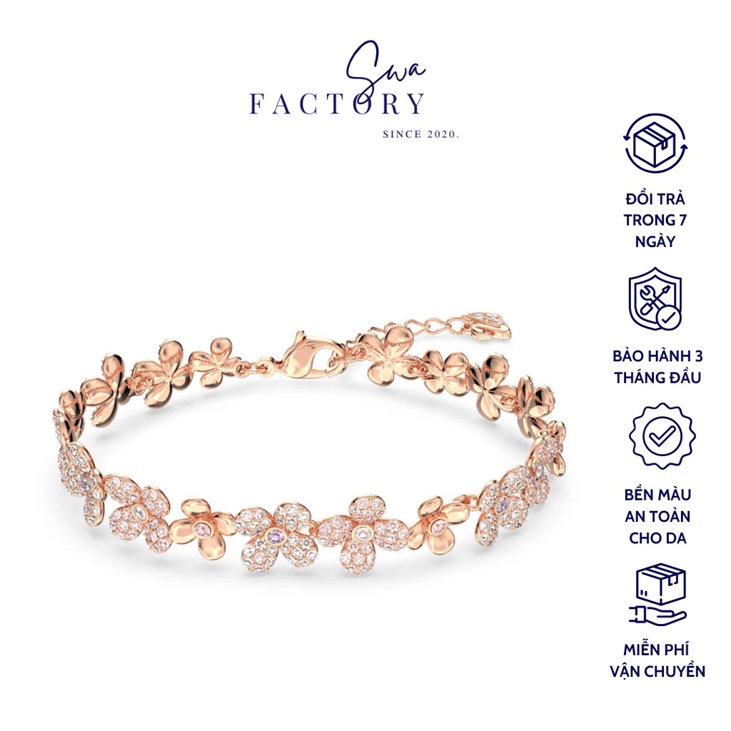 Vòng tay Nữ Swarovskii  ELDER FLOWER  - Đổi trả 7 ngày - BH 3th