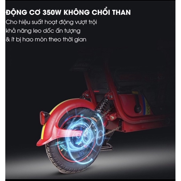 Xe đạp điện  LIHAZE THELI 3 chỗ ngồi