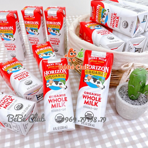 Sữa Tươi Nguyên Kem Horizon Organic - Lốc 3 hộp x 236ml