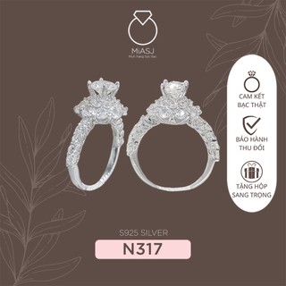 Nhẫn bạc Ý Italy S925 cao cấp xi Kim Mã N317