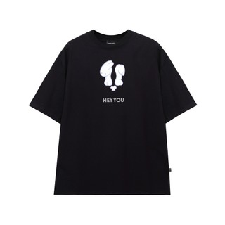 Áo thun Heyyou! Logo Version Bunny Black