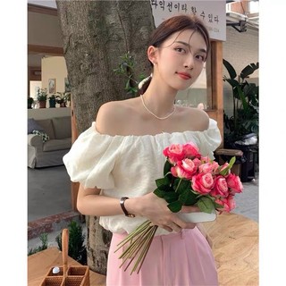 Áo trễ vai tay bồng chất tơ cực xinh , nhiều màu
