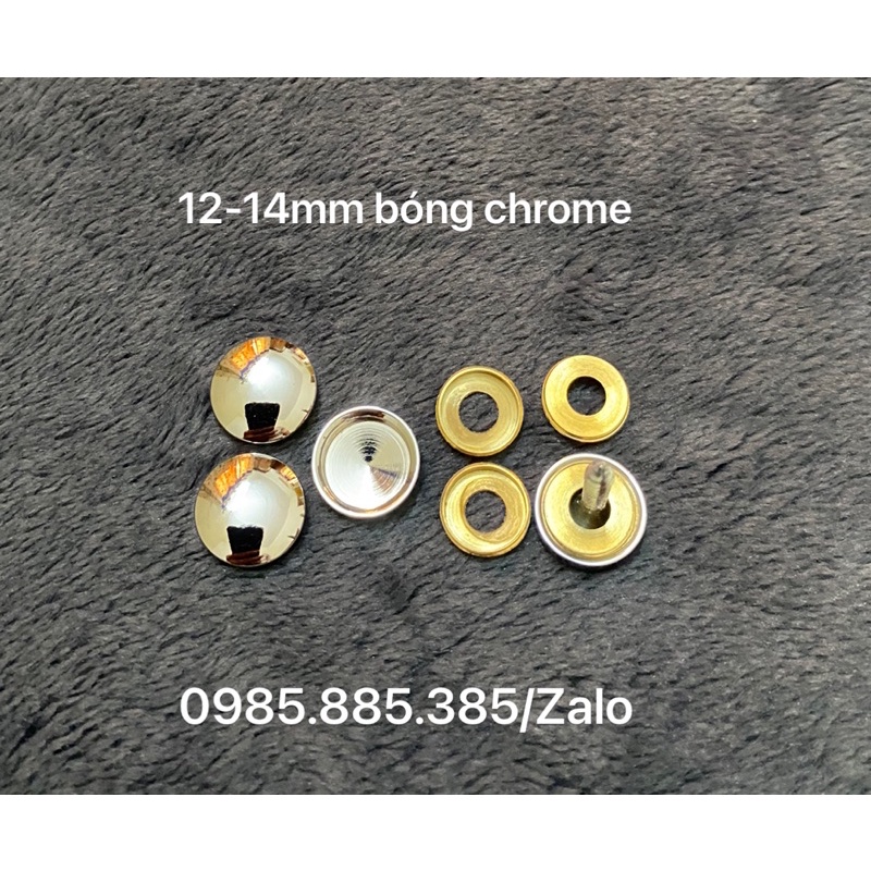 COMBO 50 nắp chụp vít size 14mm mạ bóng cao cấp