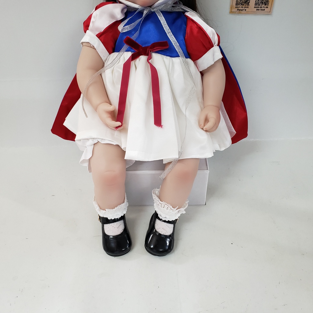 Búp Bê Tái Sinh Thân Gòn NPK Mềm Mại Môi Cong Bạch Tuyết 50 cm = 20 inch Reborn Vinyl Doll  PVN3920