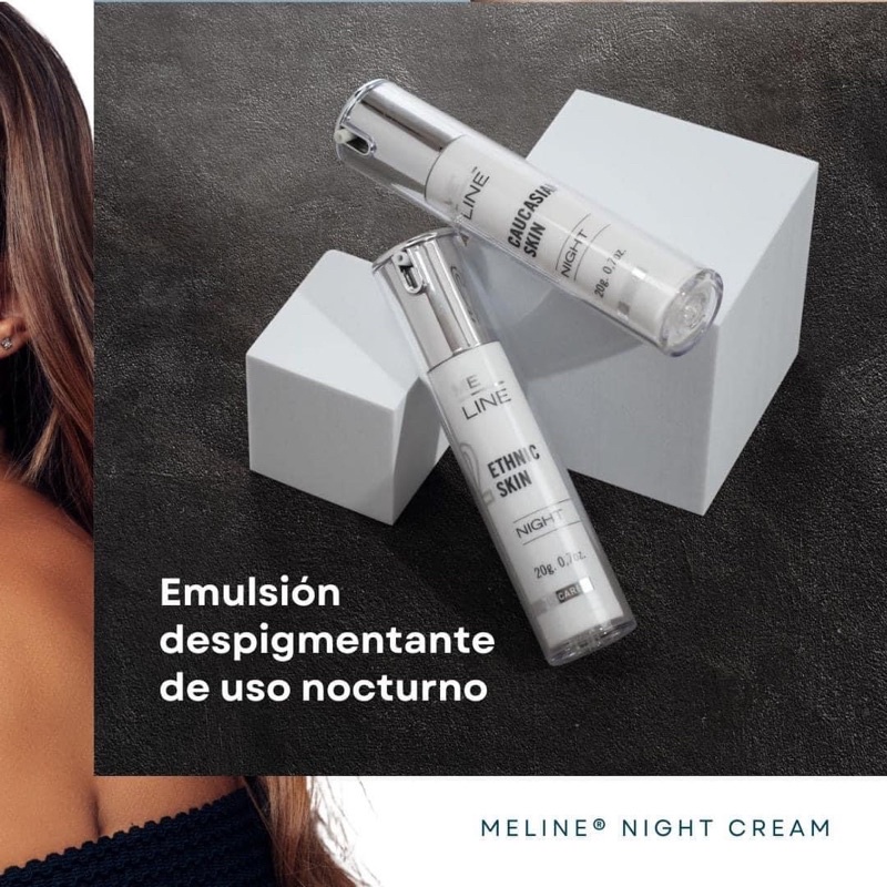 Kem giảm nám, phân giải sắc tố ban đêm Meline 02 Night Caucasian Skin 20gram
