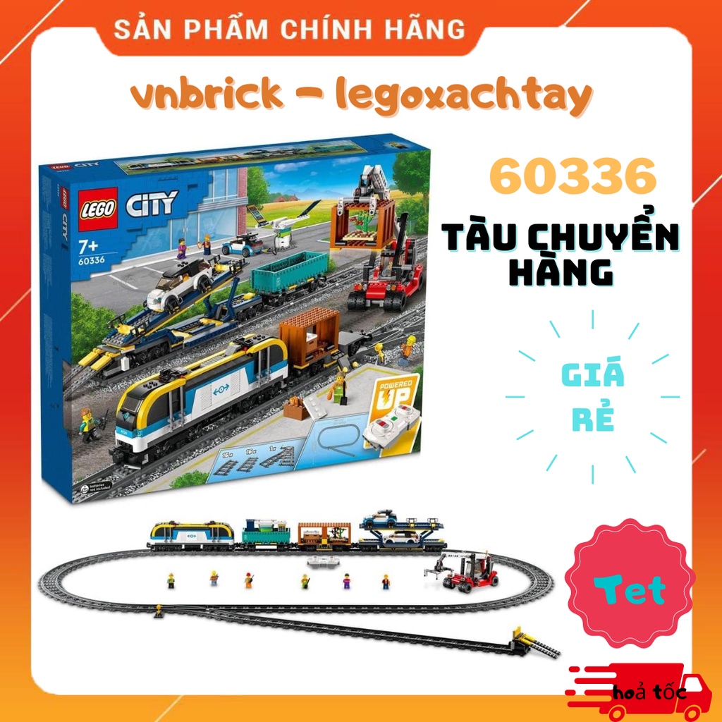 LEGO City 60336 Tàu Lửa Vận Chuyển Hàng Hóa