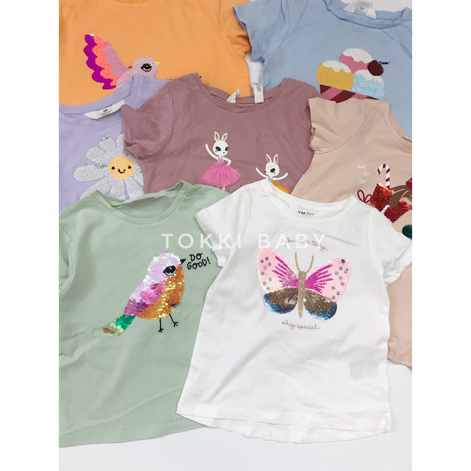 Áo phông hè saquin gạt cho bé gái AHM018