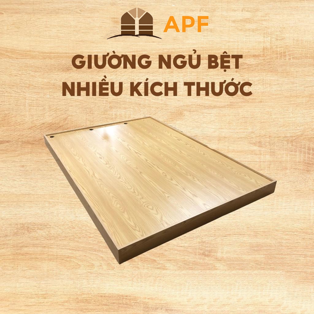 [Freeship Hà Nội] Giường Ngủ Bệt Cao 12cm APF Kiểu Nhật Không Đầu Giường Gỗ MDF Nhập Khẩu