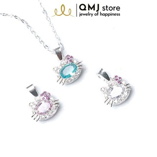 QMJ Dây chuyền mèo bé bạc 925 cao cấp - Q418