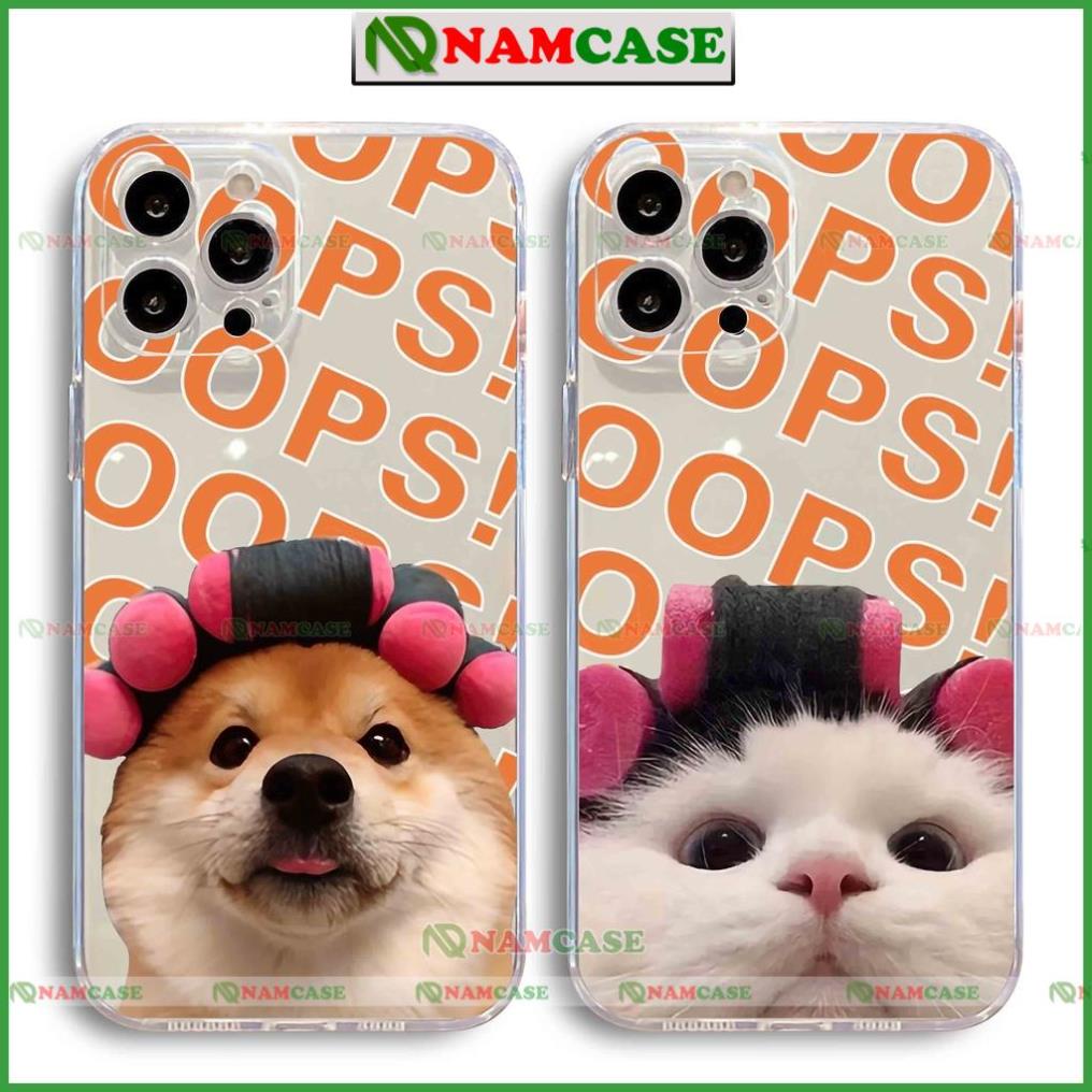Ốp lưng iphone cặp đôi hoạt hình độc lạ chó mèo ngộ nghĩnh dễ thương đẹp cho ip 6/6s/7/8/X/XS/11/12/13/14 Pro Plus Max