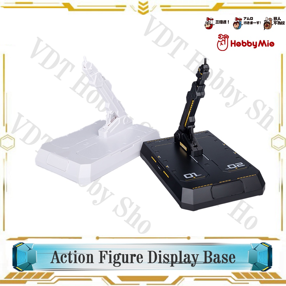 Hobby Mio: Action Figure Display Base cho mô hình gundam ( Tặng kèm Decal nước )