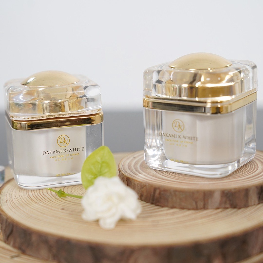 Kem Dakami K-White SPF50/ PA++, dưỡng trắng da mặt, chống nắng, giảm thâm, mờ nám hộp 30g