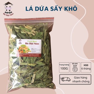 100Gr LÁ DỨA (LÁ NẾP) SẤY KHÔ THƠM TỰ NHIÊN | Bò Đội Nón Shop