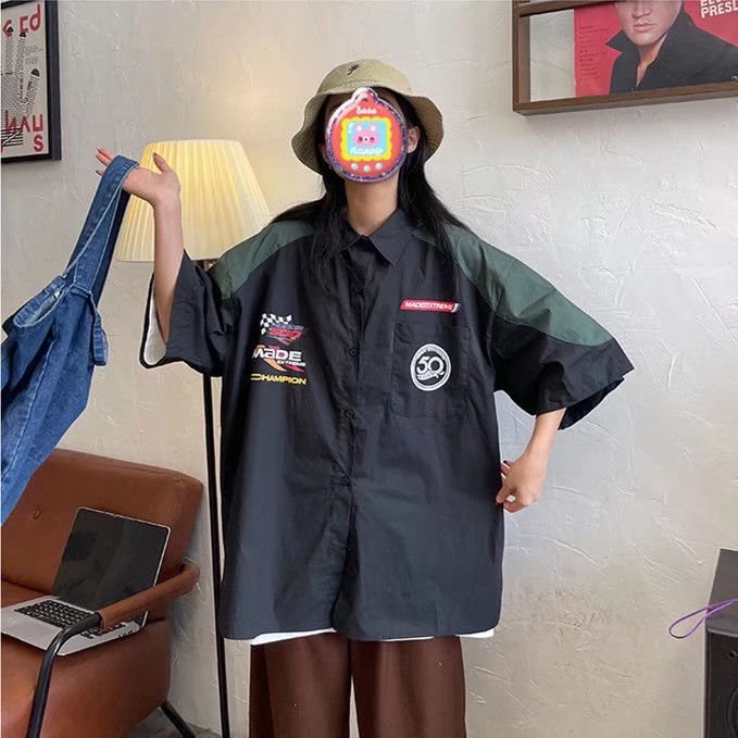 Áo Thun POLO Ngắn Tay Phong Cách Hip hop Thời Trang Mùa Hè