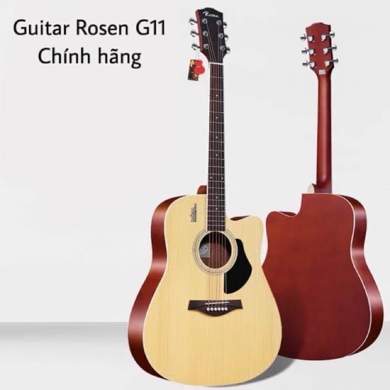 guitar acoustic Rosen G-11 nhiều phần quà hấp dẫn lên đến 10 món phụ kiện cho khách hàng thân yêu