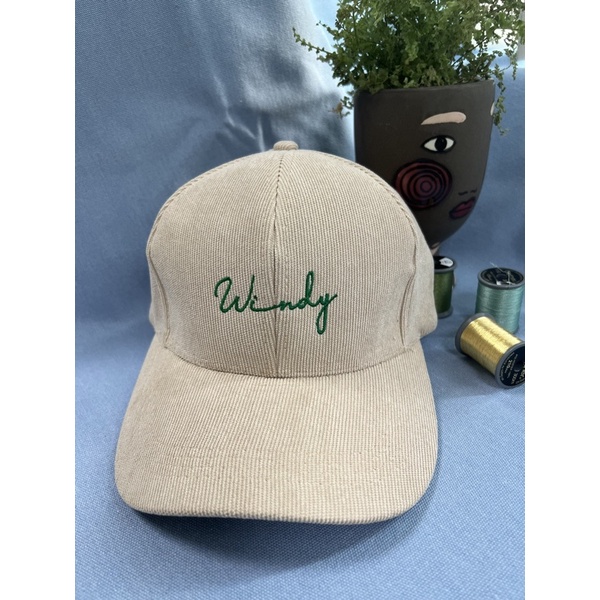 Mũ lưỡi trai unisex thêu tên và chữ ký theo yêu cầu chất vải nhung mịn đẹp
