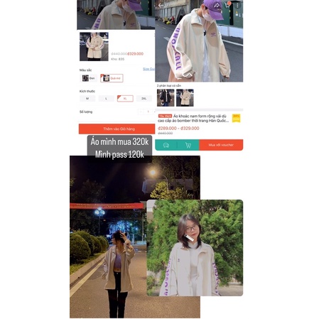 Pass áo khoác dù siêu xinh