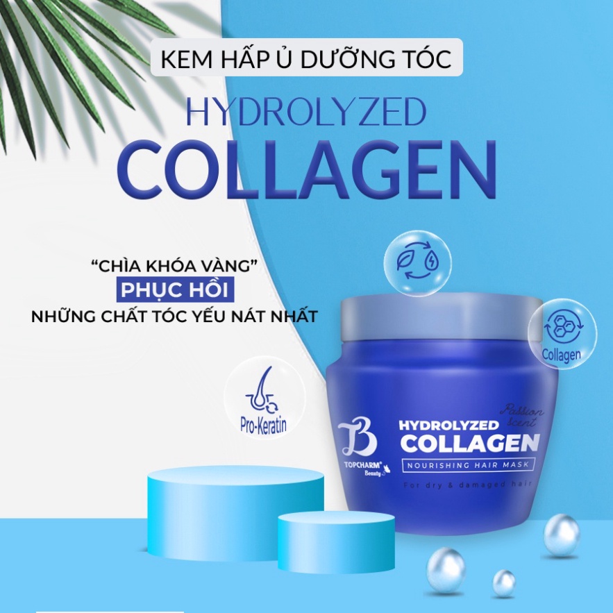 KEM HẤP BÓNG MƯỢT TÓC HYDROLYZED COLLAGEN HƯƠNG NƯỚC HOA CAO CẤP 1000ML