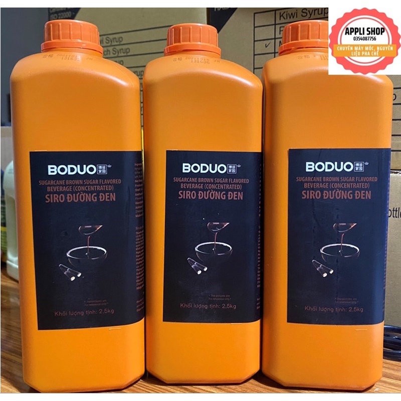 SIRO ĐƯỜNG ĐEN BODUO CHAI 2 LÍT.