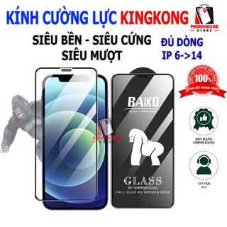 Kính cường lực kingkong full màn hình dành cho iphone 6/ 7/ 8 plus/ x/ xsmax/ 11/ 12/ 13/ 14 pro/ promax