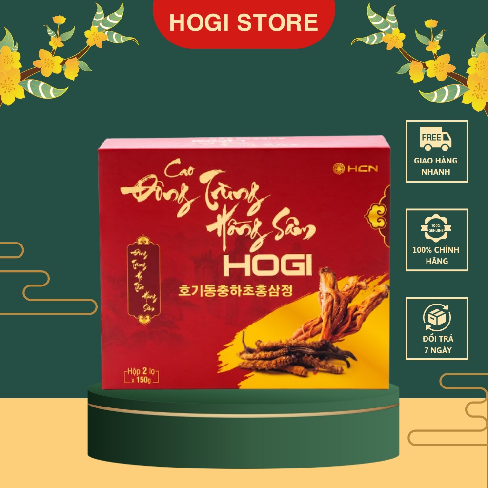 Cao Đông Trùng Hồng Sâm Hogi Tăng Miễn Dịch Giảm Mệt Mỏi Căng Thẳng Hộp 2 lọ 150gr