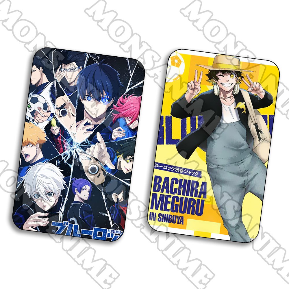 Ảnh card bo góc BLUE LOCK ver MẢNH VỠ chibi manga thẻ bo viền 5*8cm sưu tầm xinh xắn 1 tấm