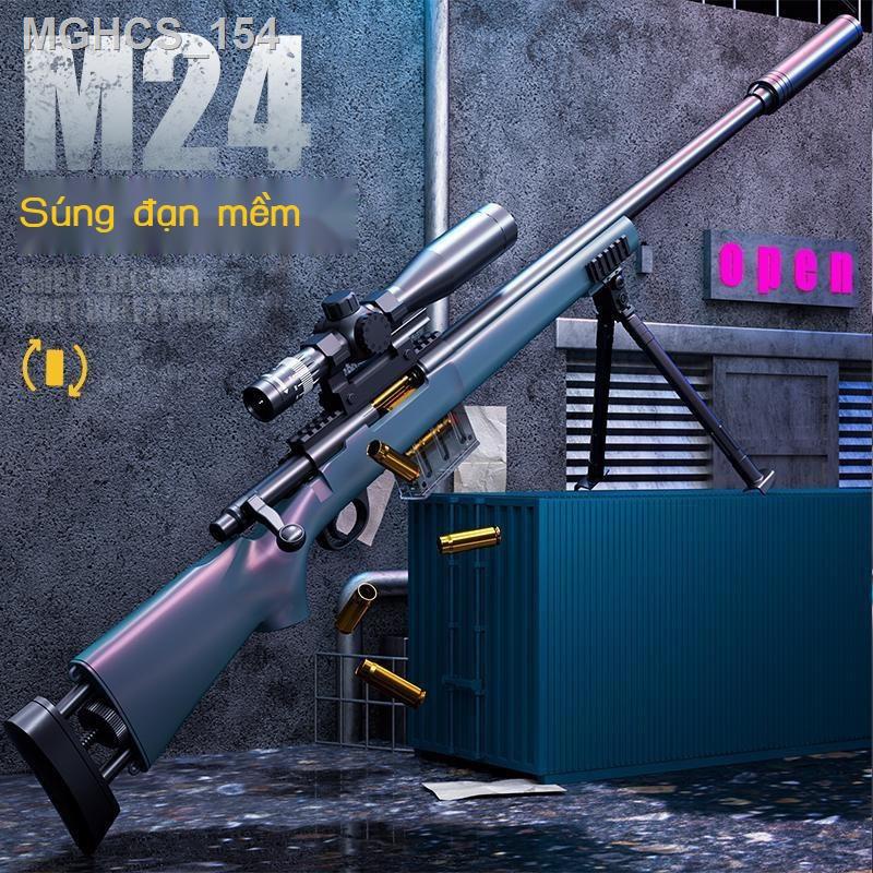 ♦Lớn 98K Bắn Tỉa Đồ Chơi Kéo Bu Lông Đạn Đạn Mềm Súng Bé Trai Và Trẻ Em Mô Phỏng M24 Gà Ăn Mô Hình Thiết Bị