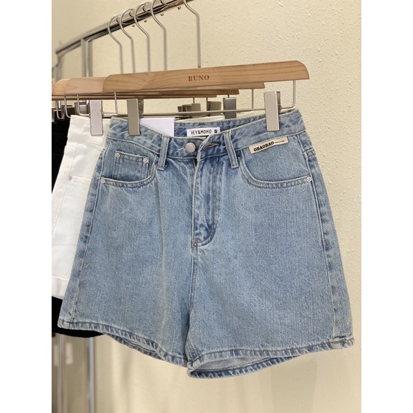 Quần SHORT Jean Nữ Lin Closet FORM NGỐ NGẮN chuẩn Hàn.