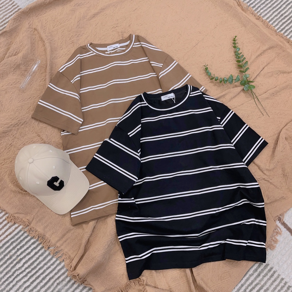 Áo pull cộc tay kẻ ngang Yatu (3016)