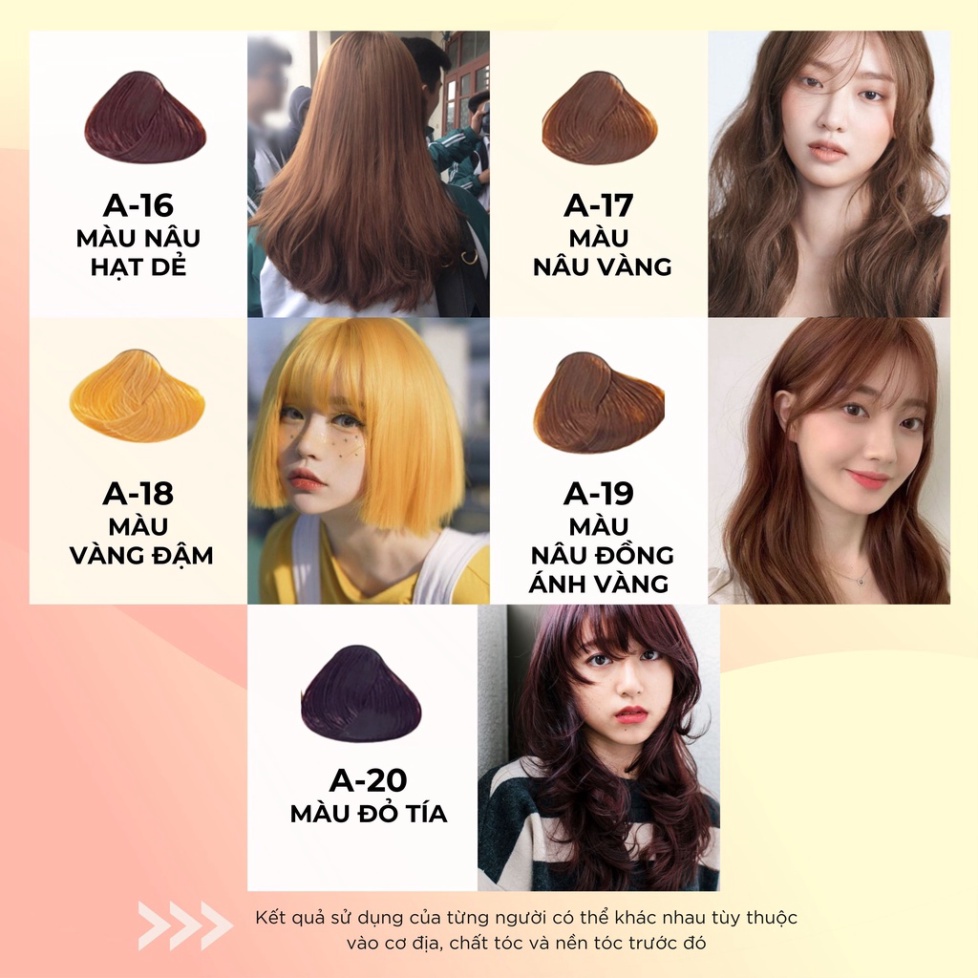 Thuốc Nhuộm Dưỡng Tóc CHAMIS 30 màu thời trang - Không Đau Rát Da Đầu, Giúp mềm mại, bóng mượt - Tuýp 60g