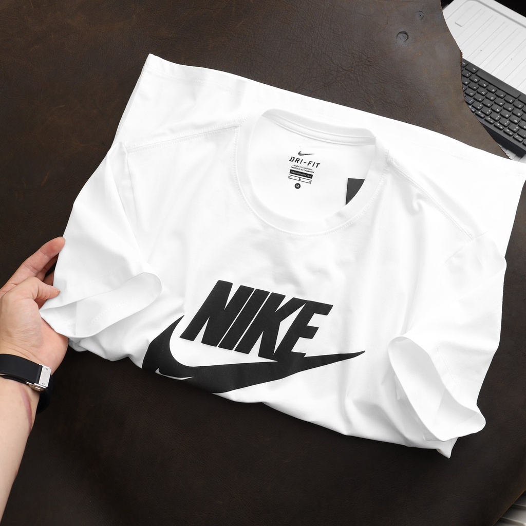 Áo thun thời trang thể thao, áo phông nam chất liệu cotton 4 chiều, logo in nổi cao cấp N22