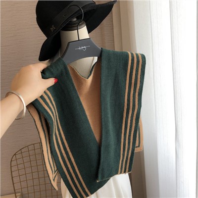 Áo Choàng Dệt Kim Hai Mặt Khóa Cài Màu Sắc Thời Trang Xuân Thu Ấm Áp