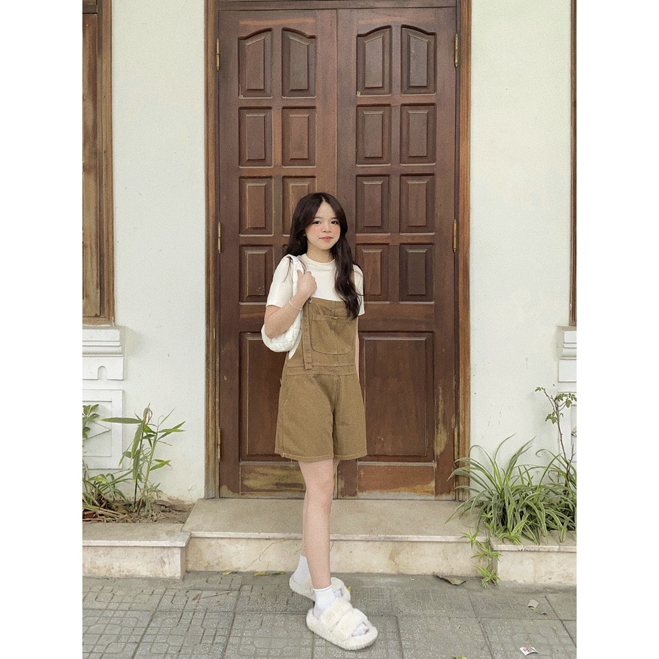 YẾM QUẦN SHORT JEANS NÂU