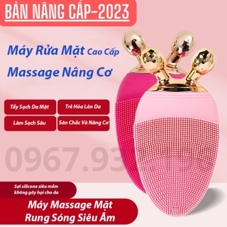 Máy Rửa Mặt Elictric Sonic Cao Cấp Massage Nâng Cơ Mặt Chính Hãng, Máy Massage Mặt Rung Sóng Siêu Âm