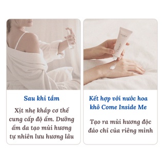 Xịt Thơm Body Tóc Come Inside Me Hương Nước Hoa Tươi Mát Body Mist 100ml - Nước hoa chính hãng Hàn Quốc